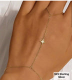 1 Pcs 925 Sterling Silver Minimalist ring bracelet