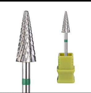 Bit/Capat freza unghii din Carbid pentru Indepartat gel Green 6.0*15mm