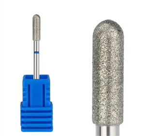 Bit/Capat freza unghii diamantat pentru cuticula conic  albastru