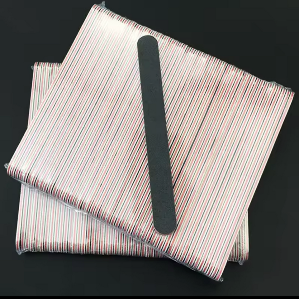 50pcs/set  Professional Nail files Black  100/180