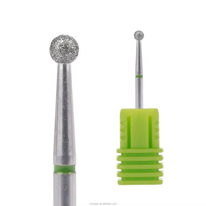 Bit/Capat freza unghii diamantat pentru cuticula tip Biluta verde 2.5mm