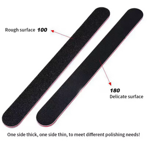 100/180 Nail professional black pcs