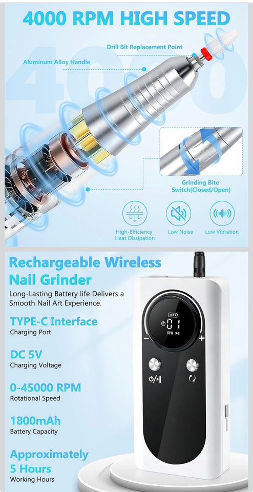 Profesional nail drill 45000