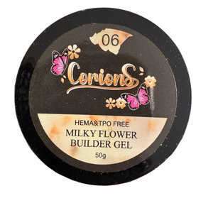 Milky flower builder gel CorionS 06 (T&H free)/50g