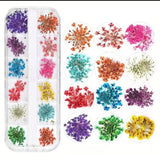 Mixed Dried Flower Nail Decoration 12x5g / Jewelry Natural Flower