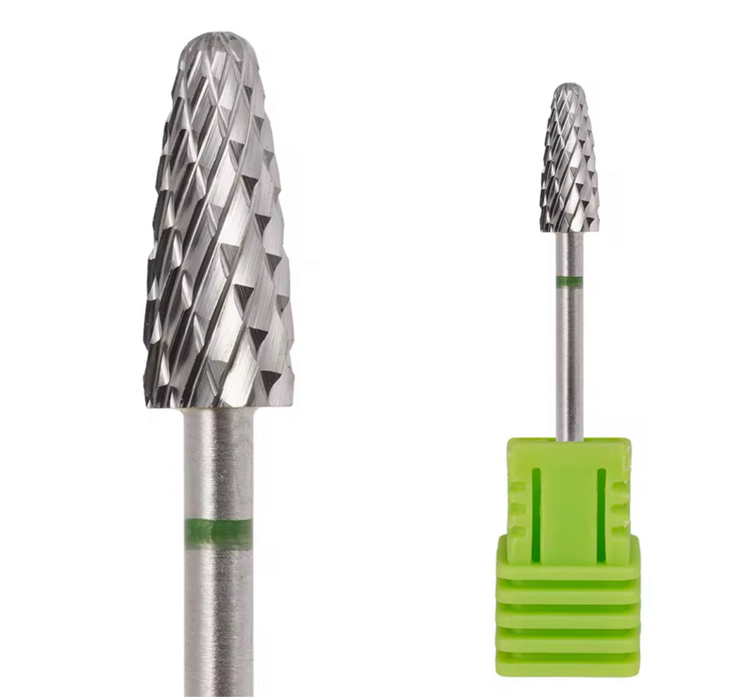 Bit/Capat freza unghii din Carbid pentru Indepartat gel Green