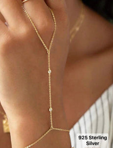 1 Pcs 925 Sterling Silver Minimalist ring bracelet