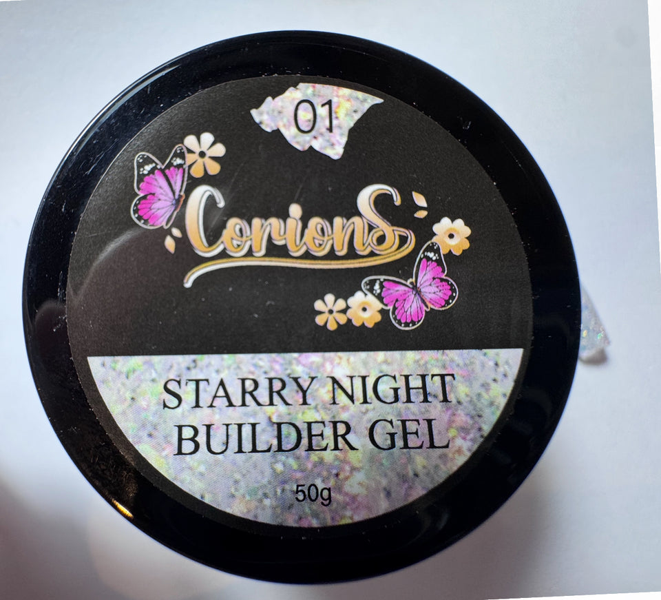 Starry night builder gel 50g tpo free