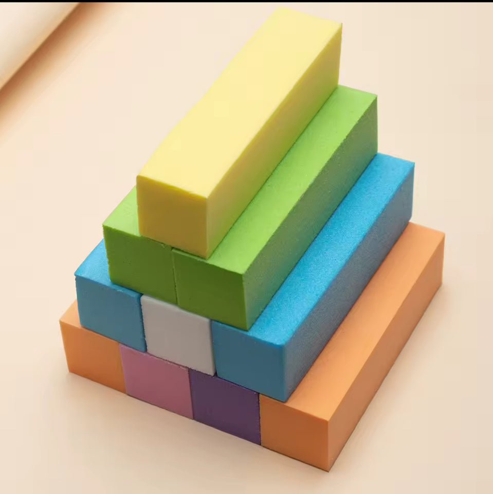 Nails Buffer multicolor ,10pcs/set