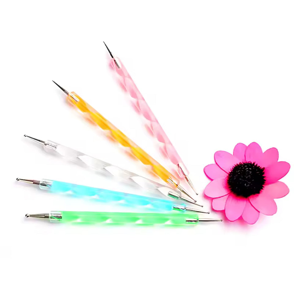 Nail Art Dotting Pen, 5pcs/set