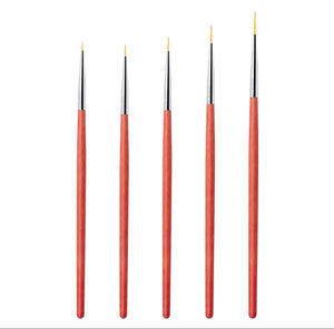 Liner nails brush 5pcs/ set