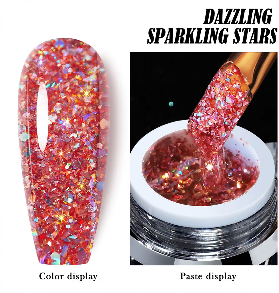 Dazzlin sparking glitter gel polish 8g(tpo free)