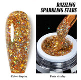 Dazzling sparking glitter gel polish 8g(tpo free)