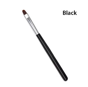 1PC black Nail  Brush Round Head