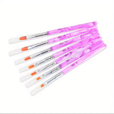 Set 7pcs Acrylic UV Gel polish nails art brush set .
