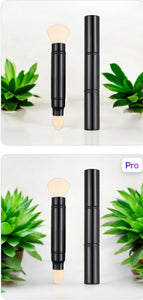 Falliny Makeup Brushes, Dual-ended Retractable Foundation Powder Sunscreen