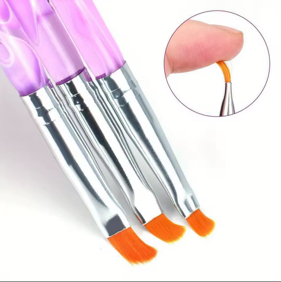 Set 7pcs Acrylic UV Gel polish nails art brush set .