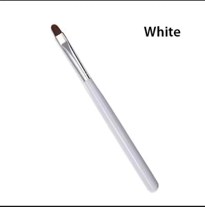 1PC white Painting Brush Nail Art Design Pattern Polish Acrylic