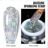 Dazzling sparking glitter gel polish 8g(Tpo free)