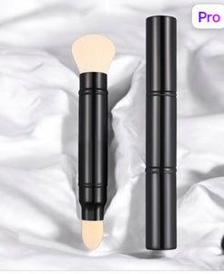 Falliny Makeup Brushes, Dual-ended Retractable Foundation Powder Sunscreen
