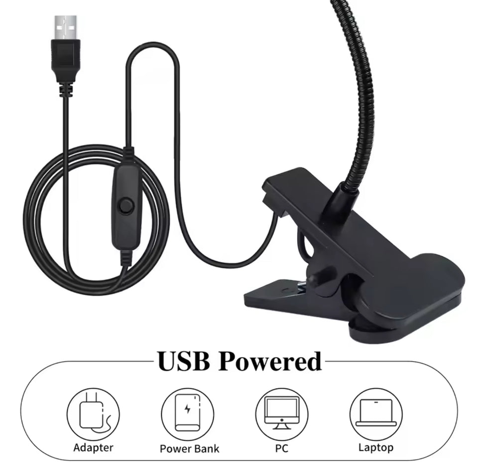 5W LED UV Gel Nail Curing Lamp with Clip And Flexible Tube