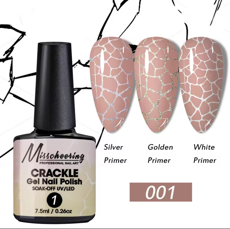 Crackle Gel Nail Polish 7.5ml(tpo free)