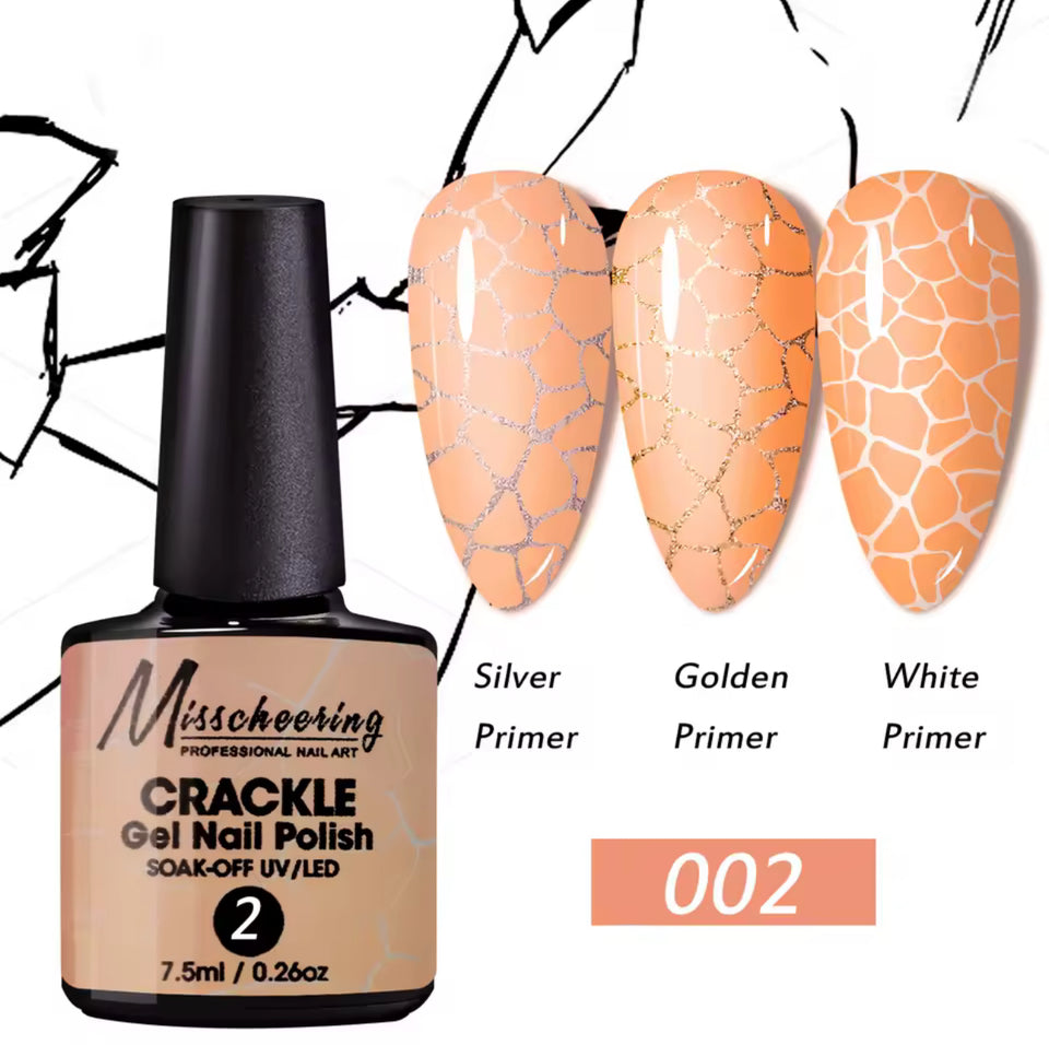 Crackle Gel Nail Polish 7.5ml(tpo free)