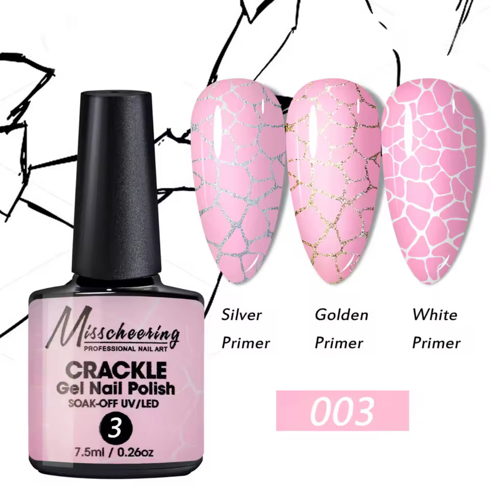 Crackle Gel Nail Polish 7.5ml(tpo free)