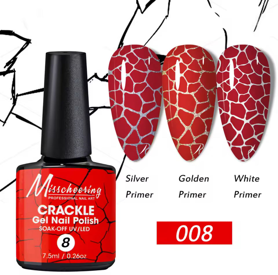 Crackle Gel Nail Polish 7.5ml(tpo free)